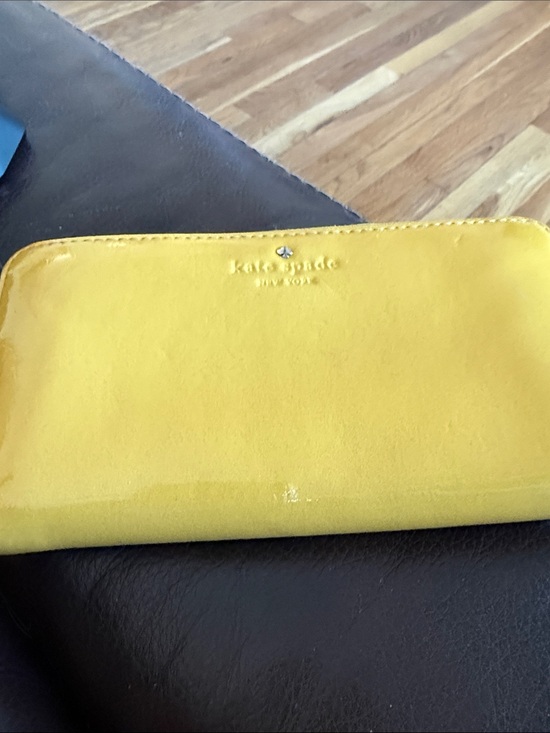 kate spade Handbags - Kate Spade New York Harrison Street Lacey wallet Yellow Leather Storybook Lining